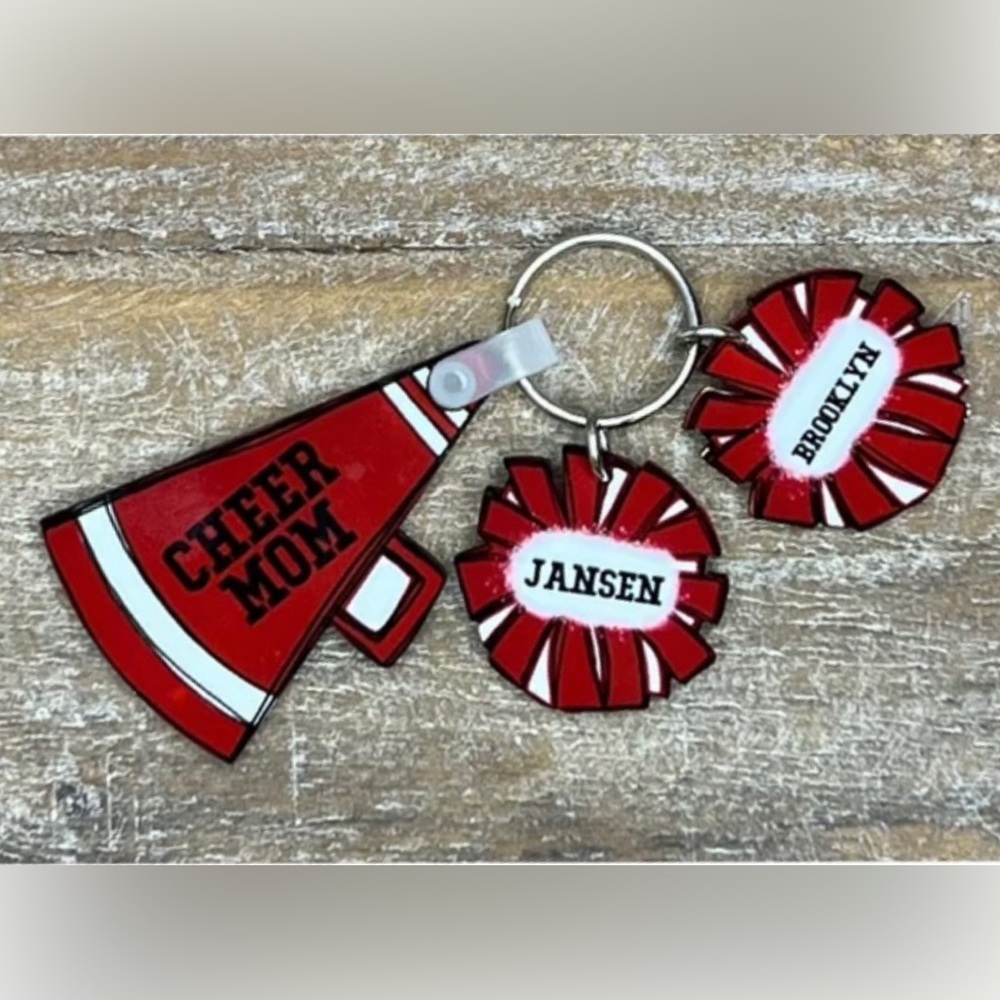 Personalized Cheer Squad Keychain